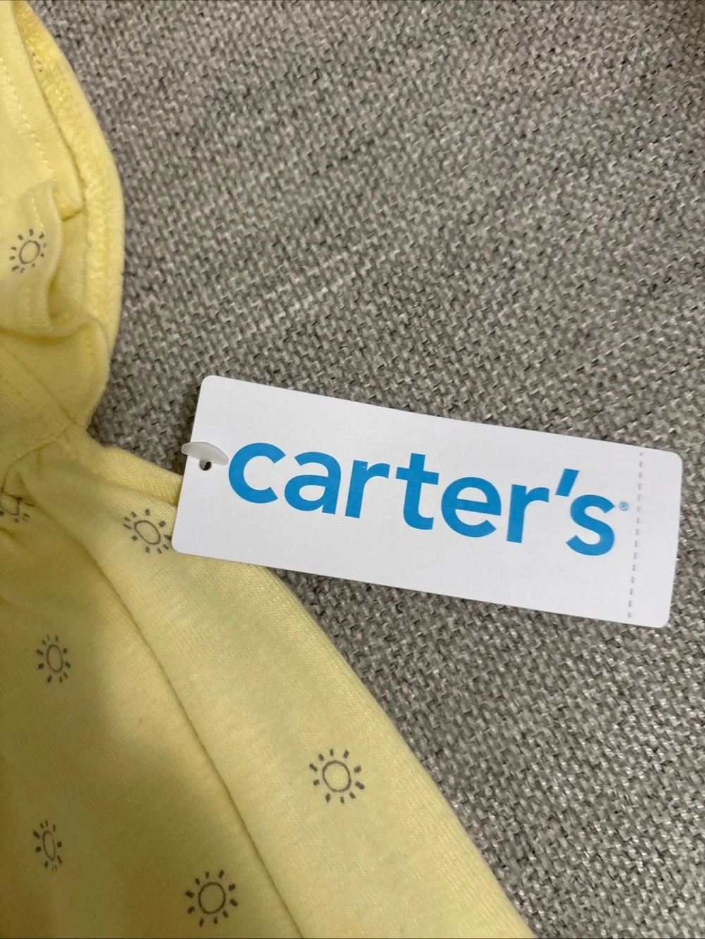 Carter's Pale Yellow Sun Pocket Baby Sleep Sack